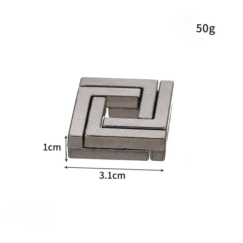 Classic Metal Lock Puzzle Brain Teaser IQ Challenge