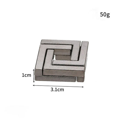 Classic Metal Lock Puzzle Brain Teaser IQ Challenge