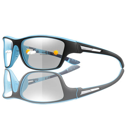Photochromic Motorcycle Sunglasses Men Women Outdoor Cycling Driving Hiking Eyewear Fishing UV400 Protection Goggles