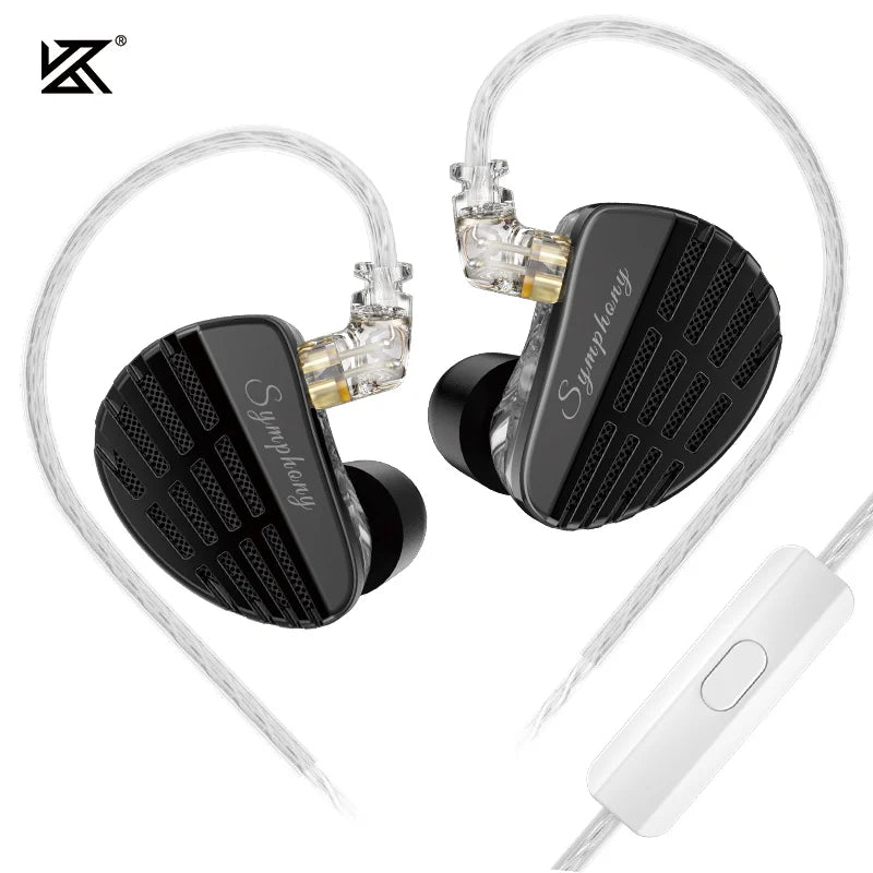 KZ Symphony Dynamic Headphones, HIFI, DJ Gaming Headsets, self-designed planar driver, Highsets-Performance