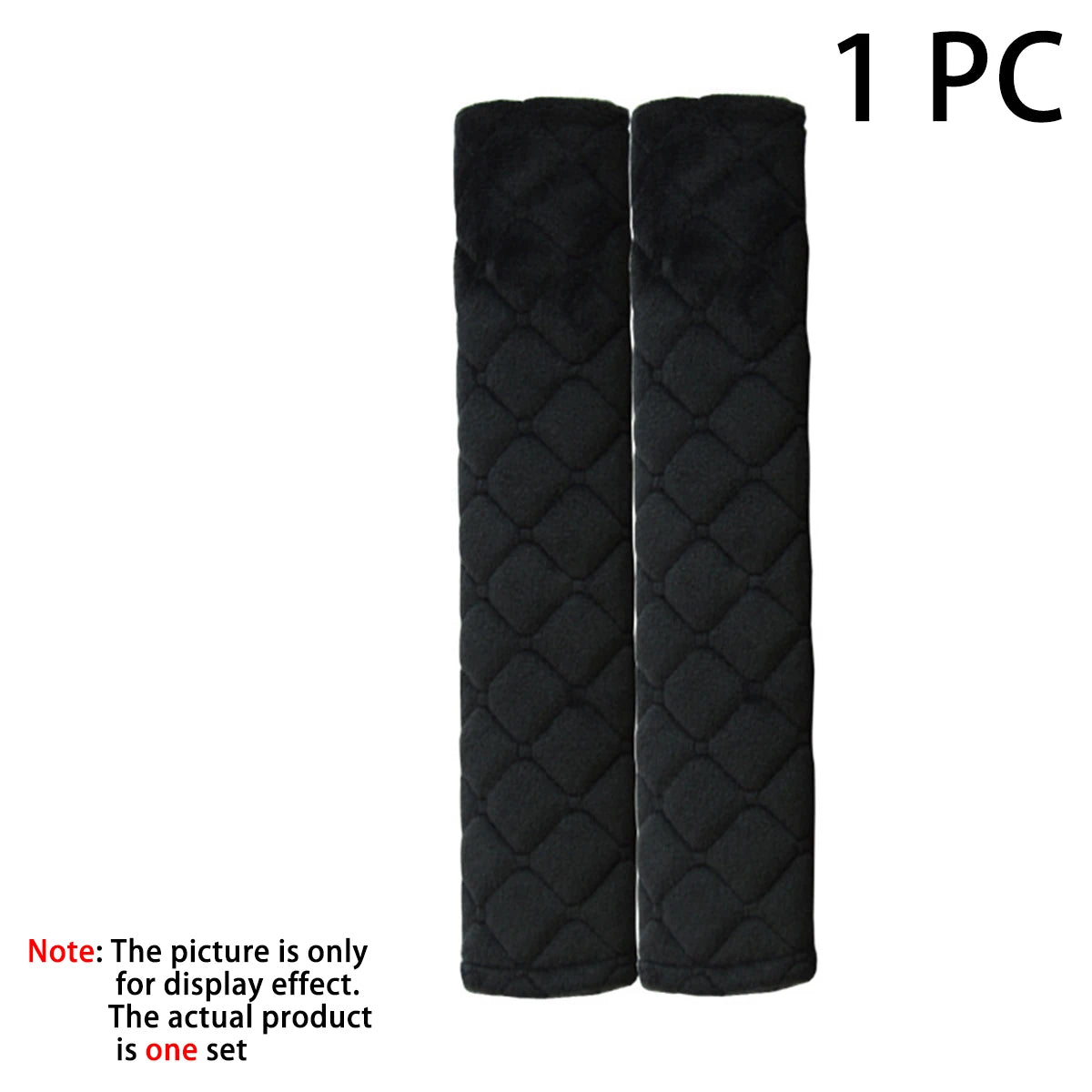 1 PC, Short plush shoulder guard for car seat belts, solid color, comfortable and extended shoulder guard