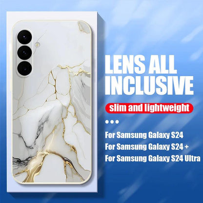 Marble Hand Lanyard Case For Samsung Galaxy S26 S25 S24 Ultra S23 FE A56 A17 A36 A55 A54 A16 A15 5G Soft Silicone Phone Cover