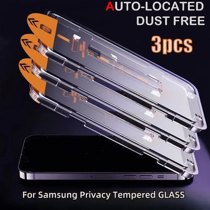 Anti-Spy Privacy Tempered Glass 3-Pack Samsung Galaxy A Series