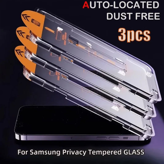Anti-Spy Privacy Tempered Glass 3-Pack Samsung Galaxy A Series