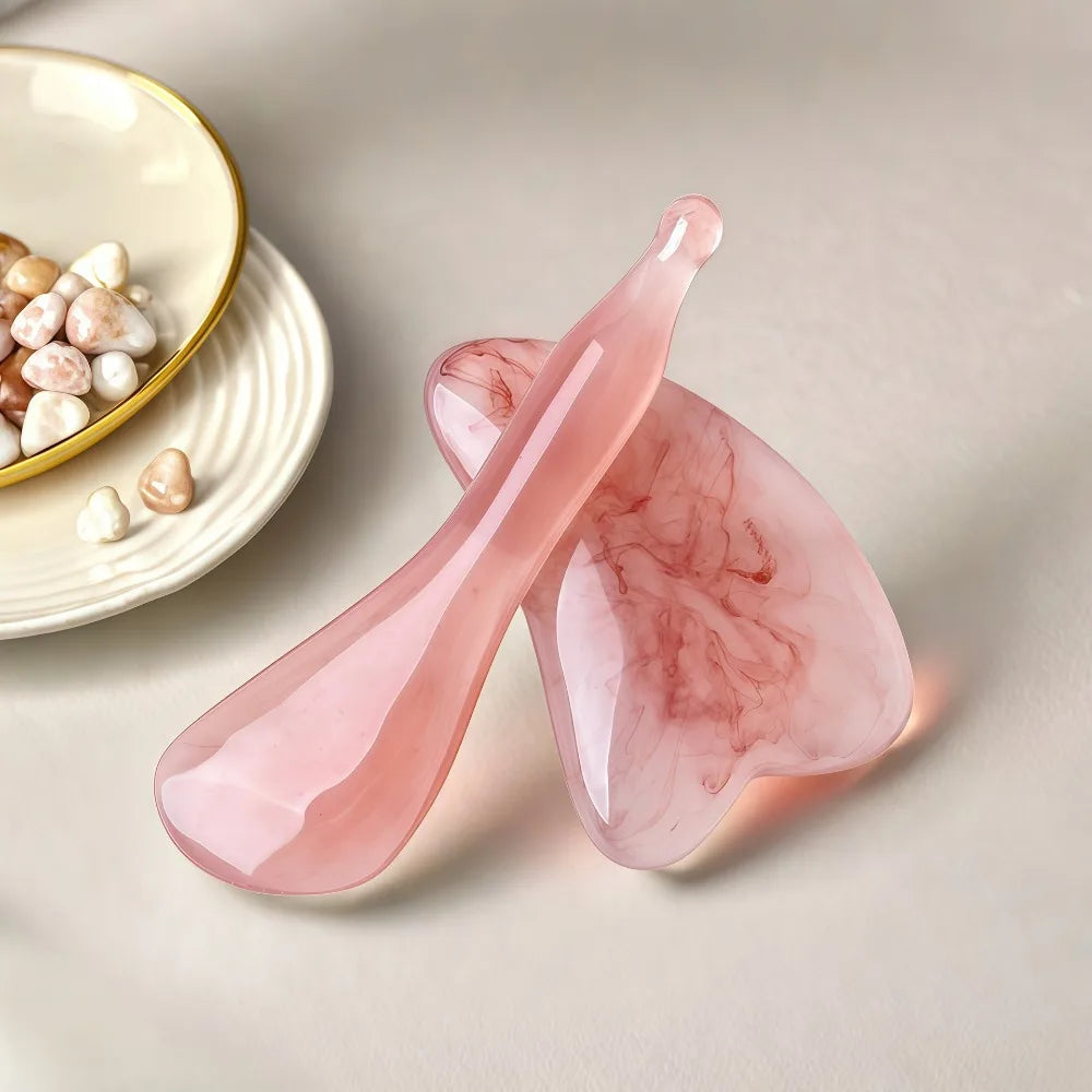 1/3Pcs Resin Guasha Massage Tool Body Scraping Scalp Board Meridian Massage Comb Head Eye Neck Facial SPA Lifting Skincare Stick