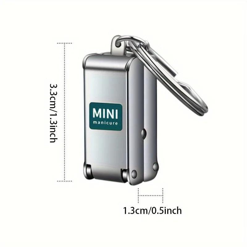1pc Cute Nail Clippers with Storage Stainless Steel Compact & Portable Nail Trimmer with Blade Angle Durable Manicure Tool