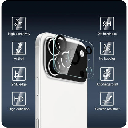 3PCS Tempered Glass Camera Lens Protectors for IPhone 17 Pro Max Air 16ProMax 15 14 13 HD Clear Lens Protective Films Glass