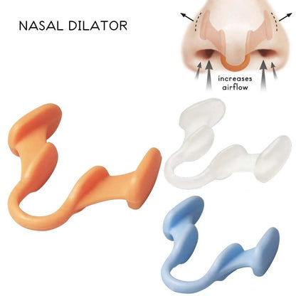 Silicone Nose Clip Anti-Snoring Nasal Dilator for Sleeping Breath Easier Snore Right Nasal Clip Improve Respiratory Comfort