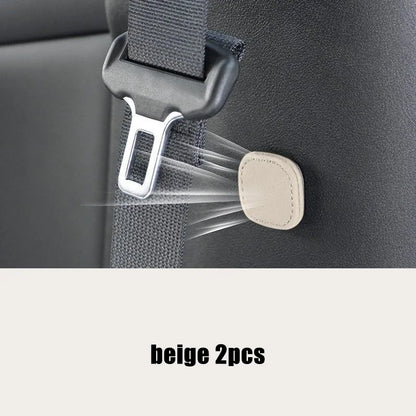 2Pcs Magnetic Car Seat Belt Holder Fixing Clip Pu Leather Seatbelt Limiter Stopper For Safety Belt Clip Prevent Falling