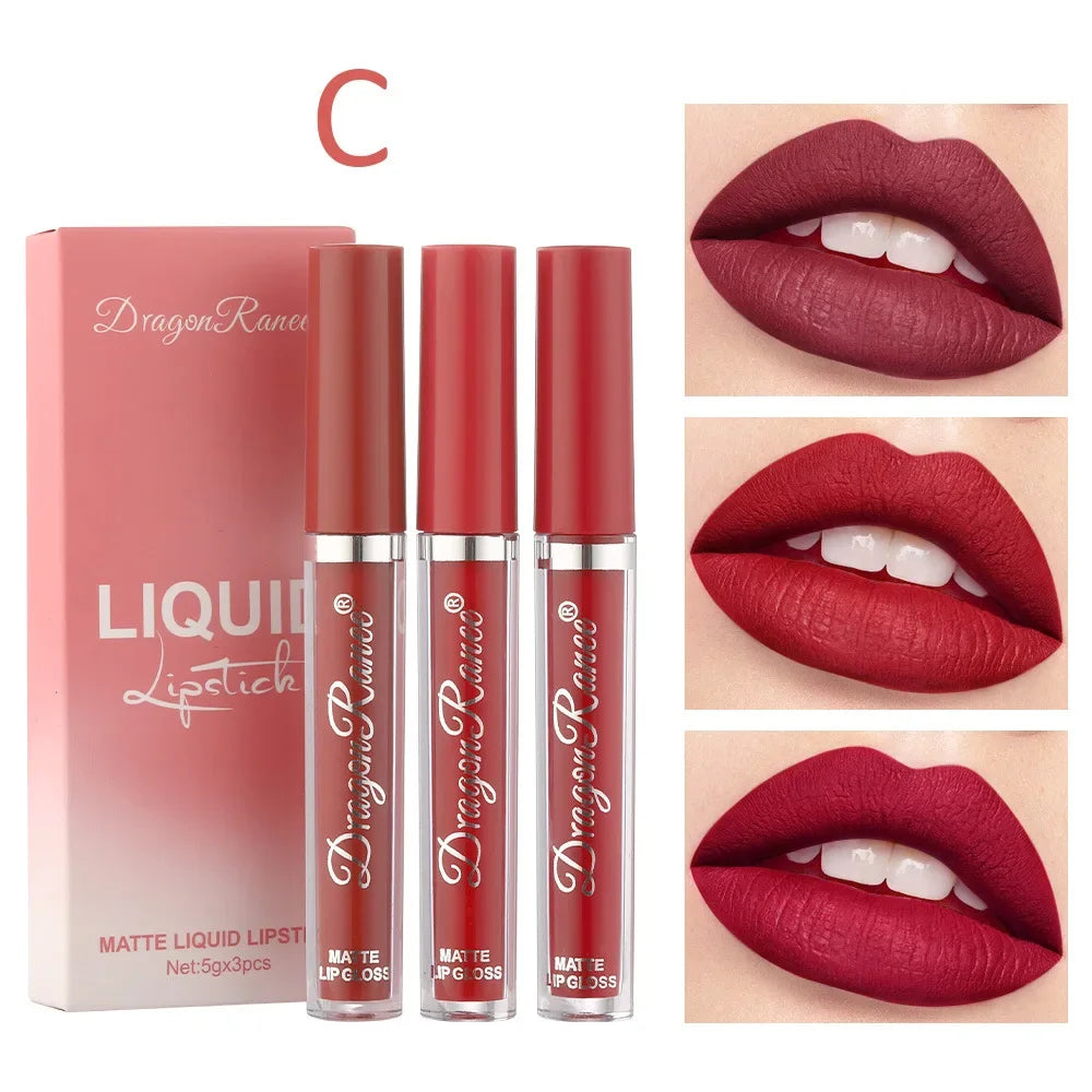 3-Piece Matte Liquid Lipstick Set