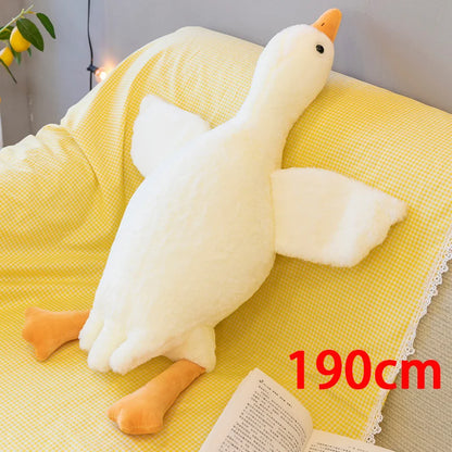 Hot 35/50/90/130CM Funny Goose Plush Stuffed Soft Duck Sleeping Pillow Sofa Cushion Kids Girlfriend Birthday Gift Toy