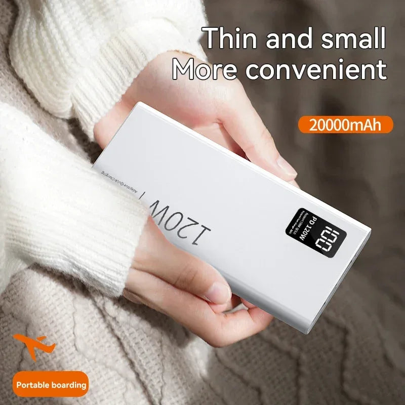 120W 80000mAh Fast Charging Power Bank Wireless Magnetic