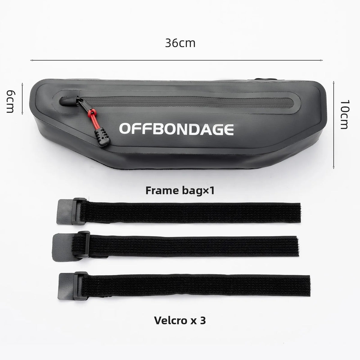 OFFBONDAGE 2L Bicycle Bag Bike Triangle Bag Cycling Top Tube Front Frame Bag Waterproof MTB Road Pannier Bicycle Under Tube Bag
