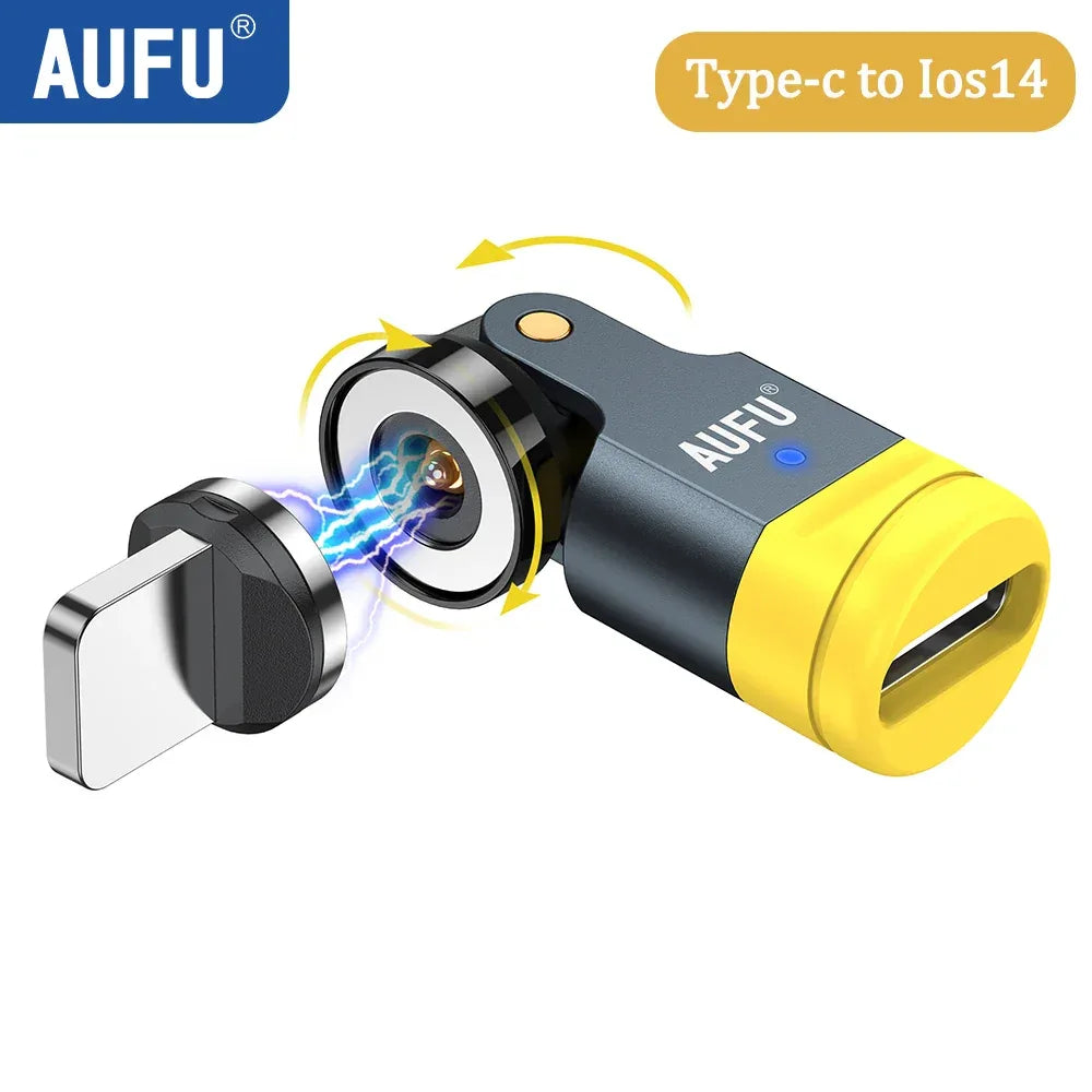 540° Magnetic USB-C Adapter Type-C Fast Charging