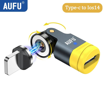 540° Magnetic USB-C Adapter Type-C Fast Charging