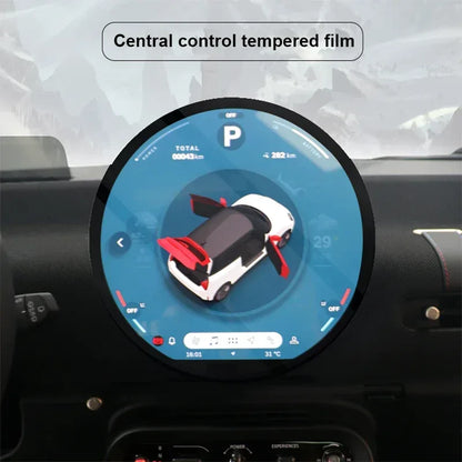 Car GPS Navigation Instrument Tempered Glass Screen Protector Film for MINI Cooper S F65 F66 F67 U25 Countryman J01 EV SE - Urbizia