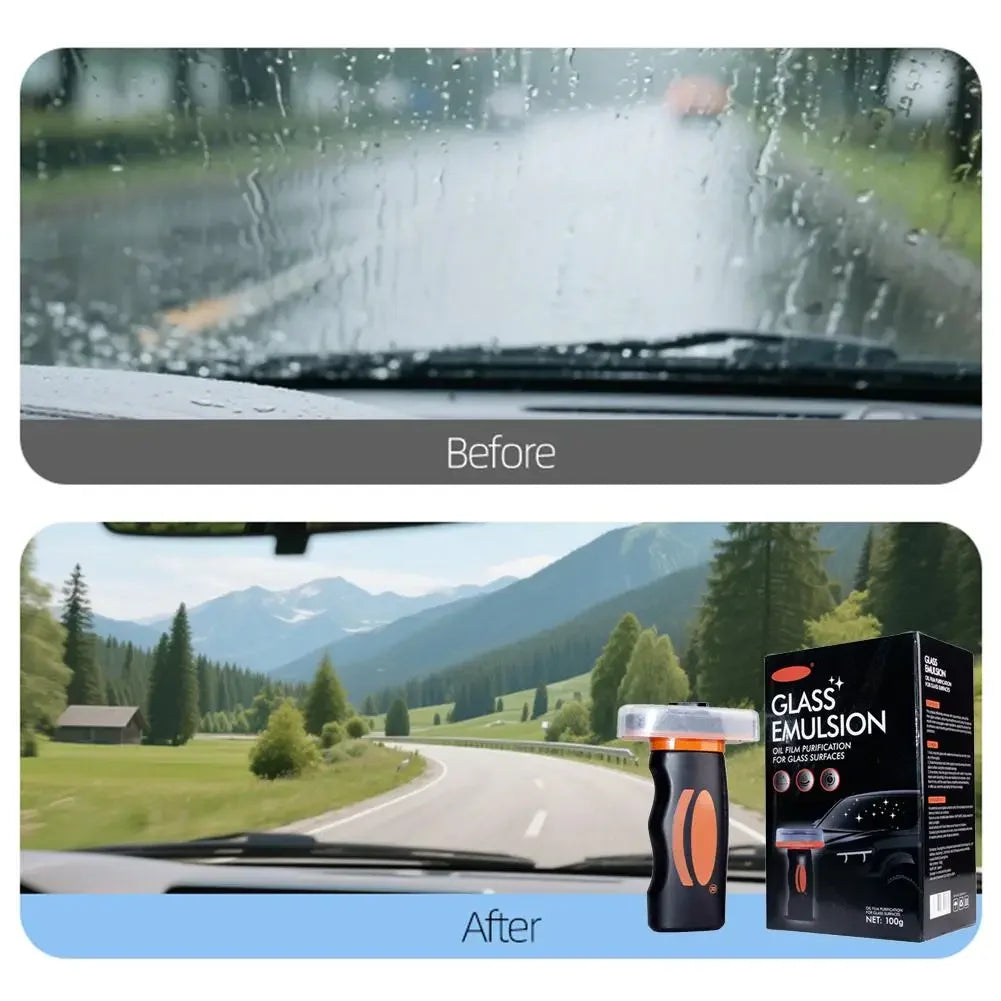 100g Car Windshield Glass Water Rain Repellent Auto Glass Windshield Cleaner Anti Fog Car Oil Film Removal Hydrophobic Cleaner
