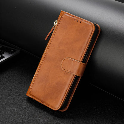 Zipper Leather Phone Wallet Case Book For Samsung Galaxy M62 M56 M55 M54 M53 M52 M36 M35 M34 M33 M32 M15 M12 F16 F06 Flip Cover