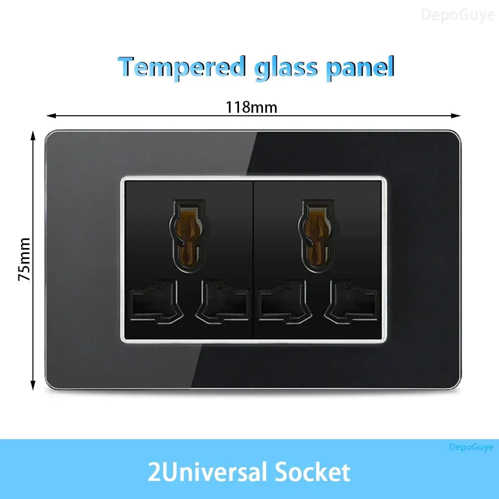 American Thai Standard USB Type-C 20W Fast Charging Power Outlet,Mexico with Smart usb c 3A Socket Wall Electric Light Switch - Urbizia