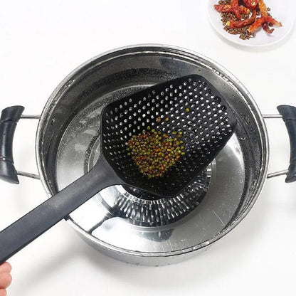 Large Kitchen Strainer Spoon Funnel Oil Filter Ladle