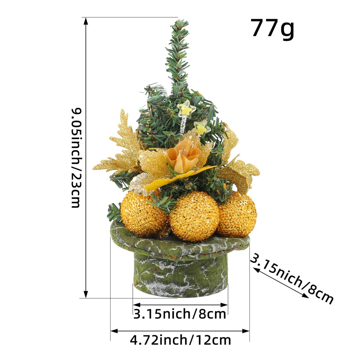 Mini Tabletop Christmas Tree – 30cm Holiday Decoration
