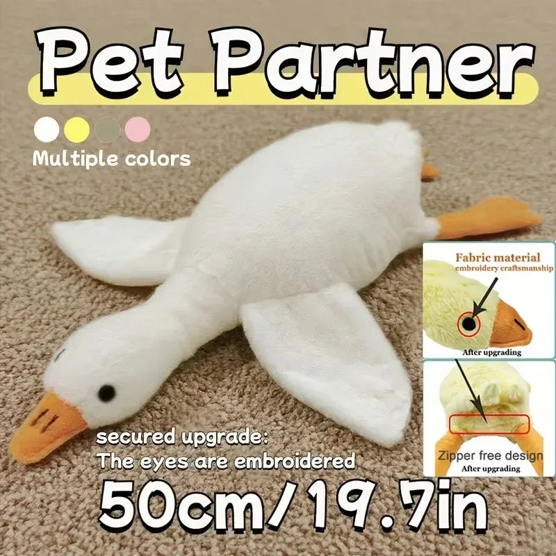 50cm Soft Colorful Duck Plush Toy for Cats Dogs Relax Pet Companion Anxiety-Relieving Dog Buddy Energy Release Gift for Pets - Urbizia
