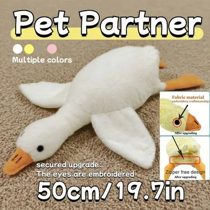 50cm Soft Colorful Duck Plush Toy for Cats Dogs Relax Pet Companion Anxiety-Relieving Dog Buddy Energy Release Gift for Pets - Urbizia