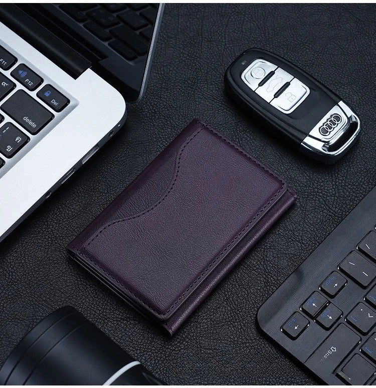Powerful Magnetic Leather Wallet Magsafe for IPhone 16 15 Pro Max for IPhone 15 14 Pro Card Holder Phone Pouch Protective Case