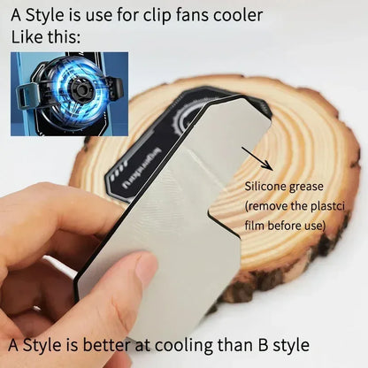 Magnetic Phone Cooling Plate Heat Sink Sticker for Gaming Phones