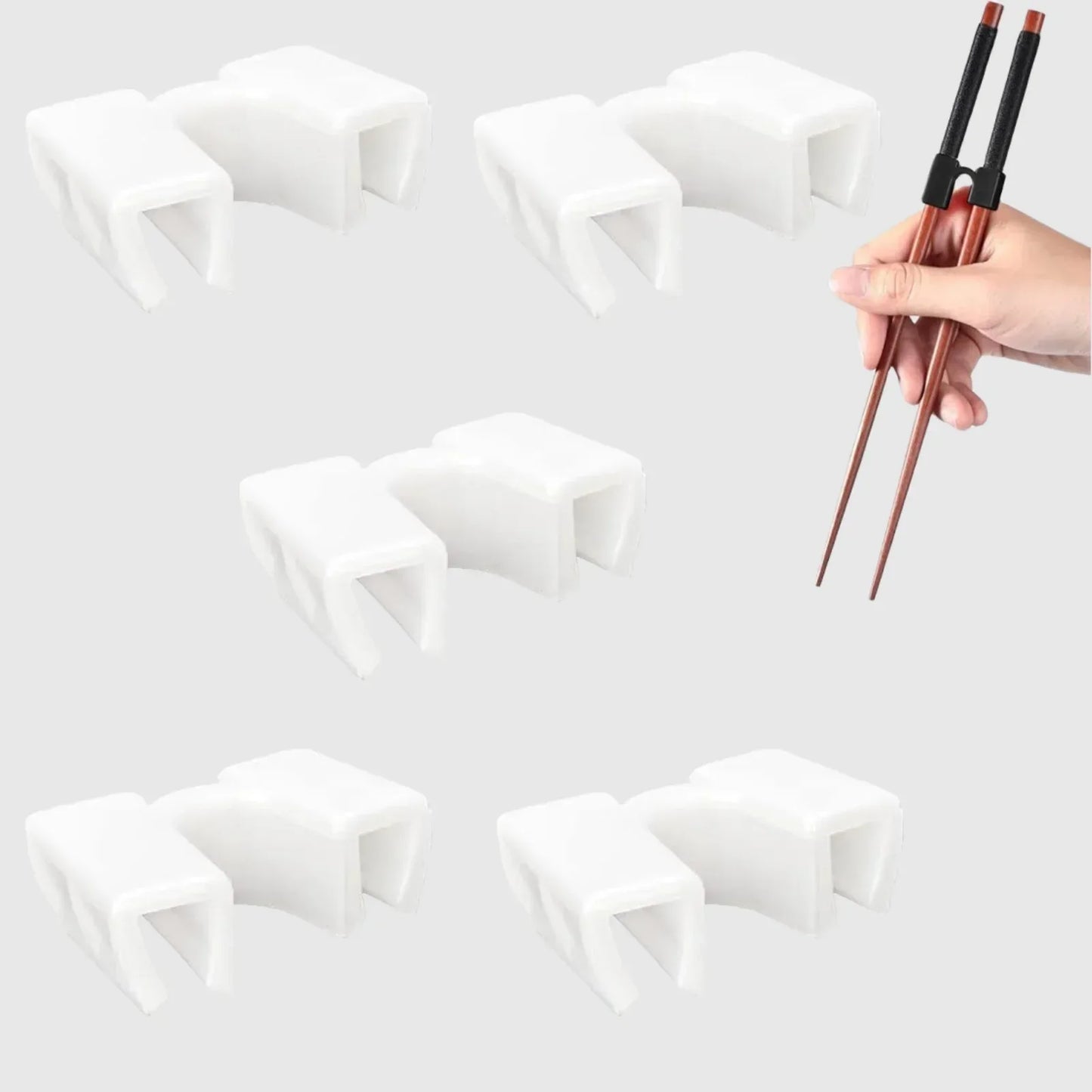 5PCS Reusable Chopsticks Trainer Helper Set