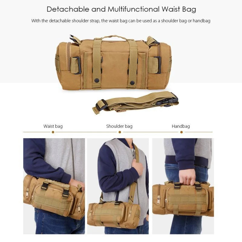 Outdoor Multifunctional Waist Bag Sport Waist Bag Camouflage Pocket Bag Climbing Waist Bag