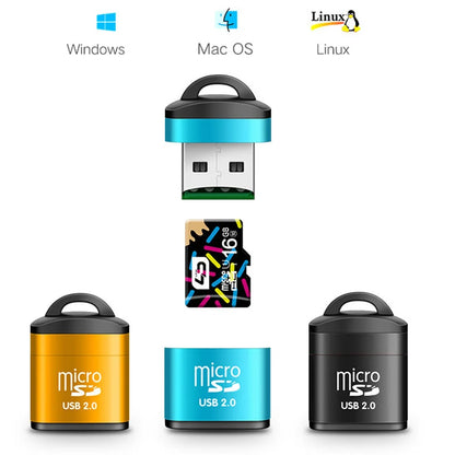 USB Micro SD Card Reader Chain TF Card Writer Mini Extend Memory Dongle Car Speaker Adapter Computer Laptop Music Play Converter