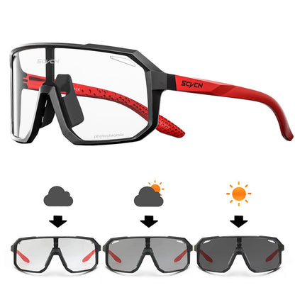 SCVCN Photochromic Cycling Sunglasses UV400 MTB Eyewear