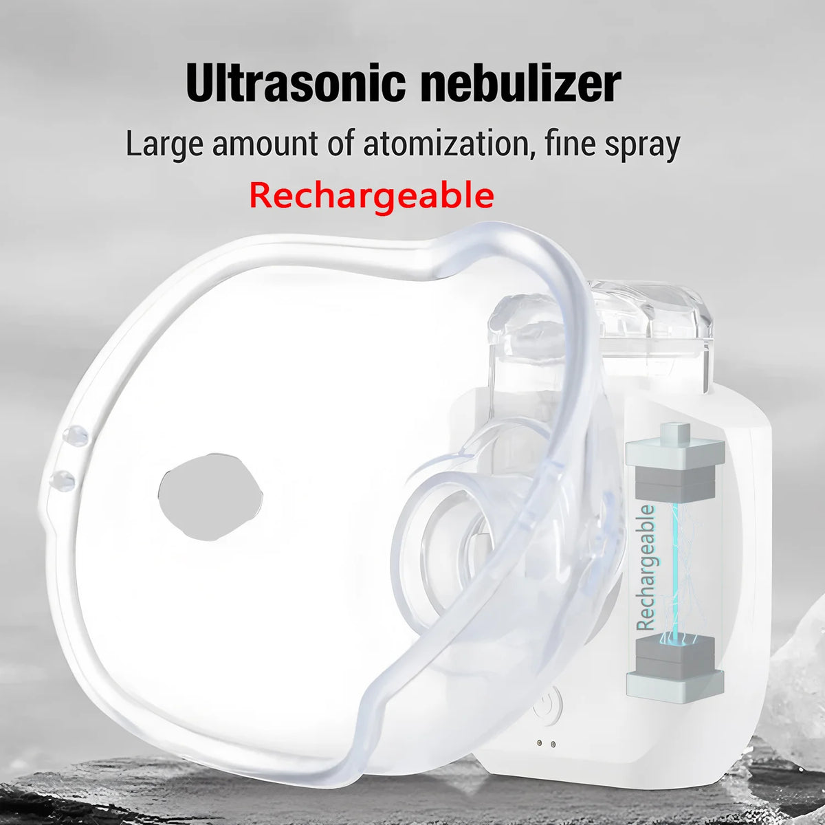 Mini Portable Nebulizer Handheld Inhaler Ultrasonic Nebulizer Medical Grade Atomizer Kids Adult for Cough Asthma