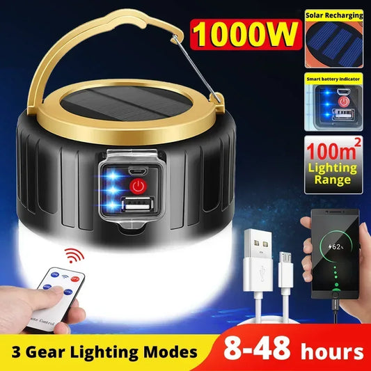 Portable Camping Light Power Bank LED Camping Lanterns Handheld Waterproof Outdoor Tent Light Rechargeable Floodlight Flashlight - Urbizia