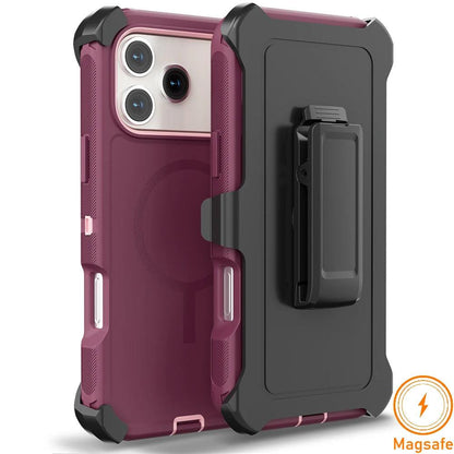 Armor Defender Magnetic iPhone Case with Belt Clip – MagSafe Compatible