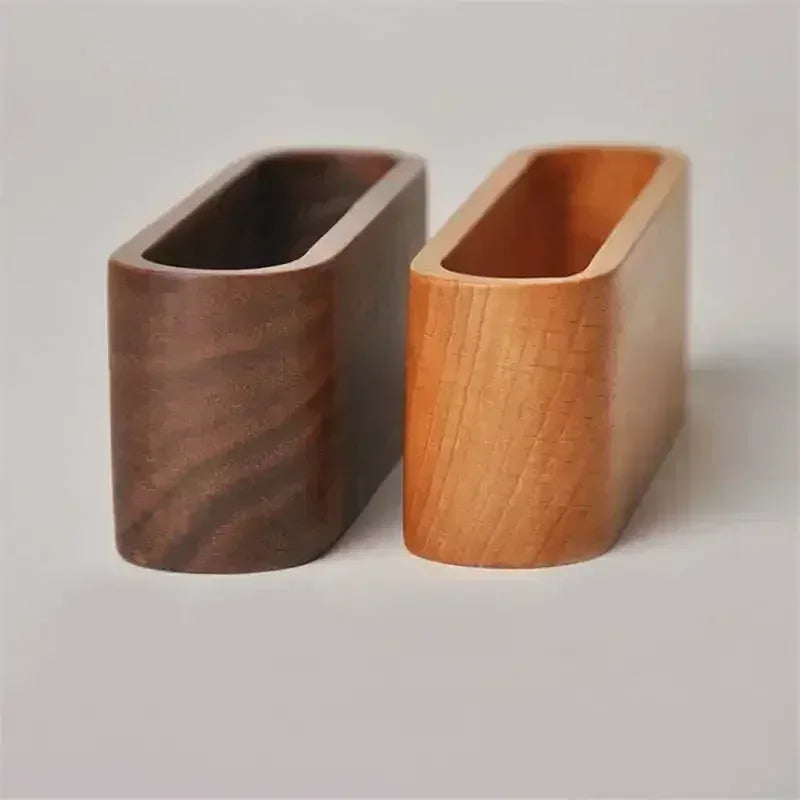 Wooden Business Card Holder Note Holder Display Rack Card Holder Office Supplies Stationery Desktop Accessories Storage Box - Urbizia