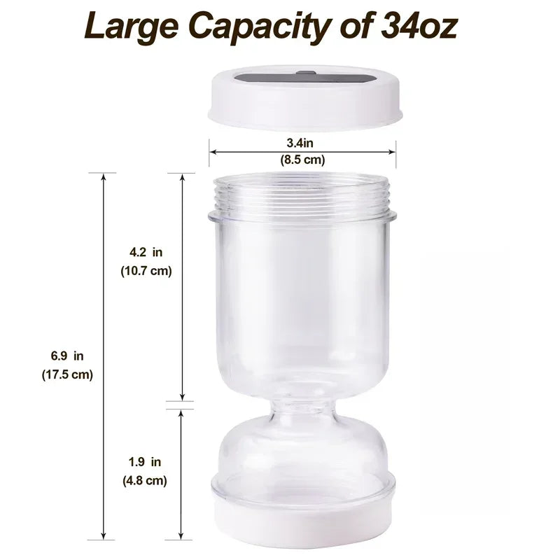 Olive Pickle Strainer Jar Airtight Flip Storage