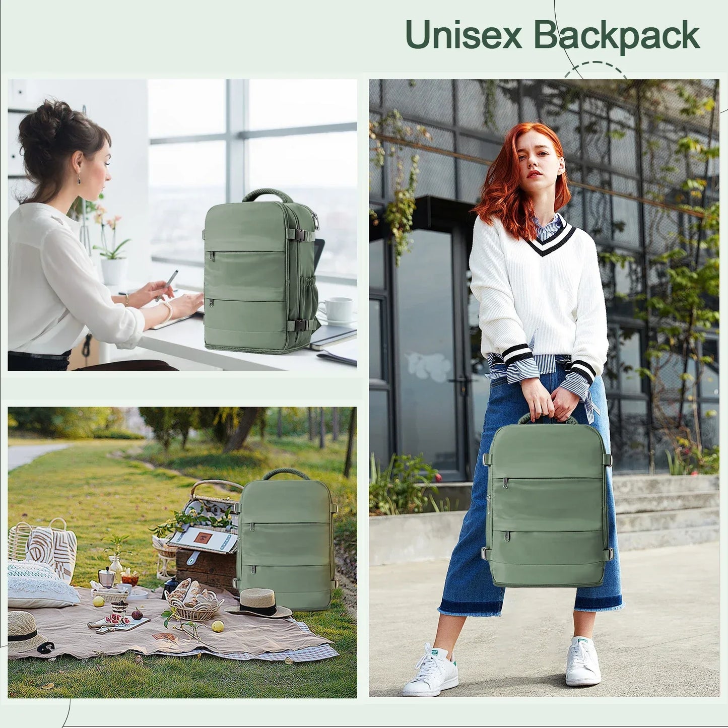 Ryanair-Approved Cabin Backpack 40x20x25cm – Travel Laptop Bag