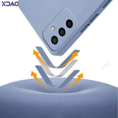 Cellphone Cases for Samsung Galaxy M23 F23 5G SamsungM23 SamsungF23 Luxury Original Square Liquid Silicone Back Cover Coque Bags