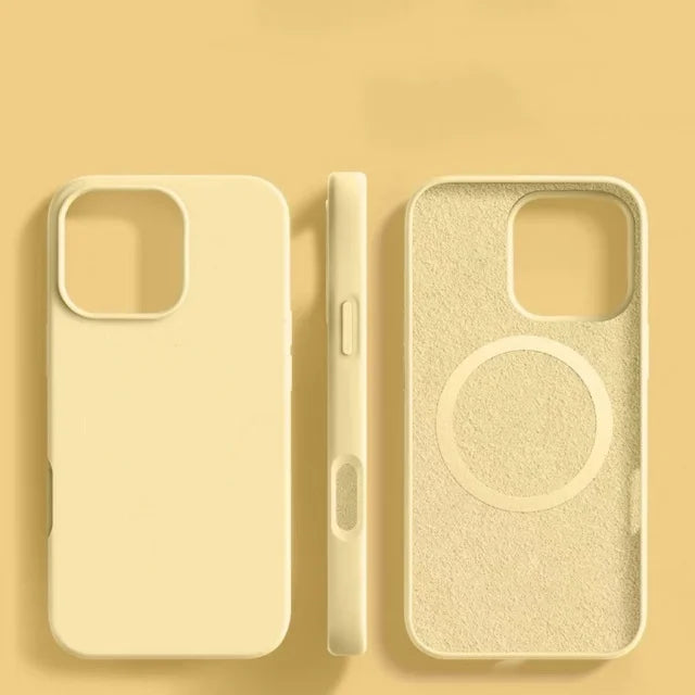For iPhone 18 17 Pro Max 16 Plus Luxury Magsafe Magnetic Liquid Silicone Frame Phone Case For iPhone 15 14 13 Protective Cover