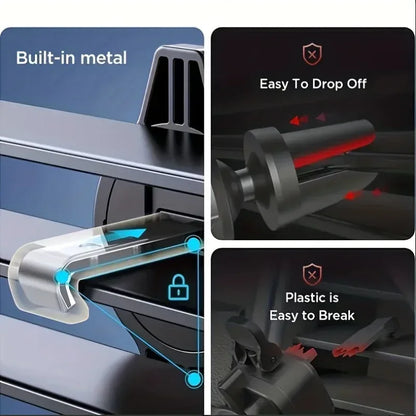 Universal Car Air Vent Phone Holder – Adjustable 4.7–6.7 Inch Mount - Urbizia