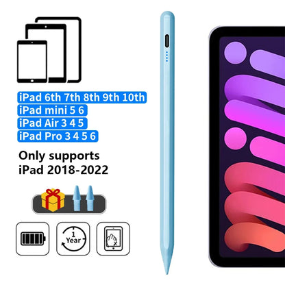 iPad Stylus Pen with Palm Rejection & LED Display