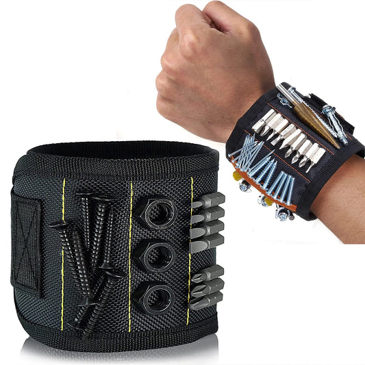 Magnetic Wristband Tool Holder – 5-Row Strong Magnet