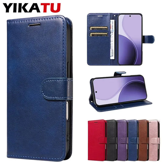 YIKATU Flip Wallet Phone Case For Huawei P8 P9 P10 P20 P30 P40 Honor 90 Lite Magic 4 5 6 Pro Leather Stand Card Slot Stand Cover