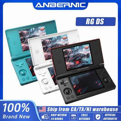 Anbernic RG DS Dual 4.0” IPS Screen Video Game Console Android 14 Support Dual Application On Split Screens & Hall Switch Chip