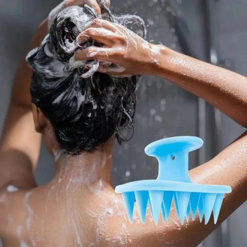 Silicone Scalp Massager Shampoo Brush for Hair Care
