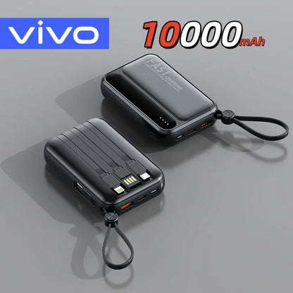 120W Fast Charging Power Bank with Built-in Cables