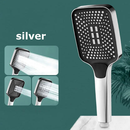 New Large Size High Pressure Overhead Rain Shower Head Large Flow Booster Rain Shower Head 360° Rotation Water Saving
