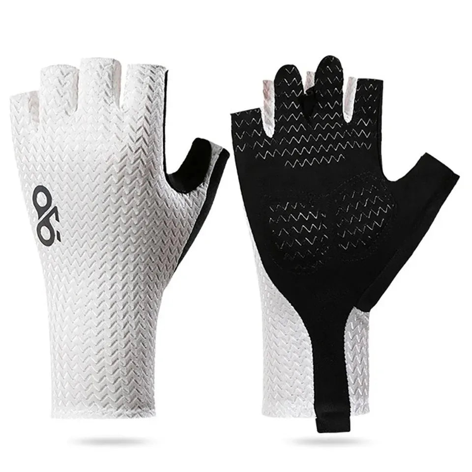 Summer Breathable Half Finger Cycling Gloves Ultralight Road Bike Gloves Anti-Slip Silicone Pad Cooling Sport Gear